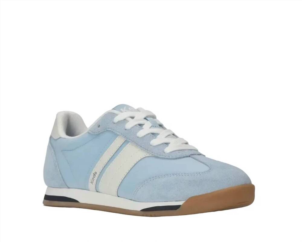 NEW KEDS women's revival sneaker in light blue/white